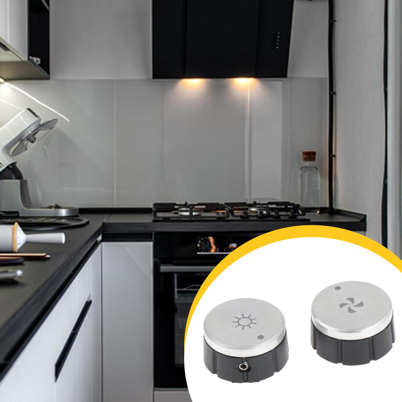 2 Set Blower and Light Knobs Range Hood Fan Motor Switch Lamp Switch Durable Material for E60 E64 Series Kitchens