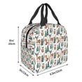thumbnail image 3 of Fuzoiu Winter Woodland Friends Print Lunch Bag for Women & Men,Adult Insulated Lunch Box,Leakproof Cooler,Food Lunch Containers,Reusable Lunch Tote Bags for Work, Travel, Outdoor, 3 of 8