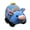blue, variant on Creative Cute Pig Taxi Plush Animal Toys Sofa Mat Photography Props Home Decor Gifts