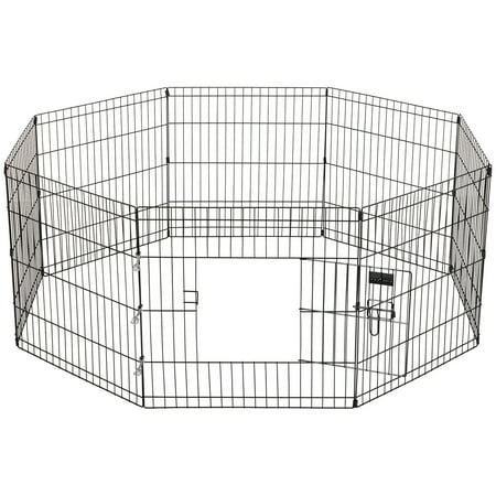 Ollieroo 24''X24'' Dog Playpen Exercise Pen Fence Pet Outdoor Indoor