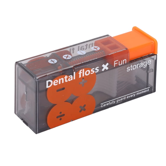 Floss Pick Dispenser, Portable Small Floss Case Compact Floss Dispenser with 10 Flosses Travel Hotel with Wider Outlet Design