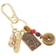 thumbnail image 4 of Llavero de cobre estilo chino con forma de calabaza, moneda y animal del zodíaco, colgante de riqueza (serpiente del zodíaco), 4 of 8