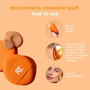 Real Techniques Mini Miracle Powder Puff Trio, for Setting & Baking, Mini Makeup Puff, 3 Count