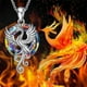 thumbnail image 2 of Collar con colgante de cristal de pájaro de fuego para mujer, collar de fénix de cristal colorido, joyería de moda, 2 of 6