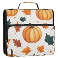 thumbnail image 5 of FORMRS Zipper Binder with Shoulder Strap 2-inch Ring 500 Sheet Capacity File Bag, Pumpkins Pattern, 5 of 5