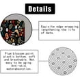 thumbnail image 4 of 4PCS Halloween Pumpkin Shower Curtain Sets with Rugs, Gothic Shower Curtain, Waterproof Fabric Black Shower Curtain, Horror Scary Spooky Haunted House Mansion Fall Evil Pumpkin Bathroom Decor, 4 of 7