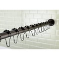 thumbnail image 3 of Kingston KSR605 Edenscape 60-Inch to 72-Inch Adjustable Shower Curtain Rod with Rings Combo in Oil Rubbed Bronze, 3 of 7