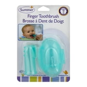 Summer Infant Finger Toothbrush with Case, Teal/White