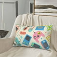 thumbnail image 5 of Honeii Playing Video Games Decorative Throw Pillow Case - Elevate Your Couch, Sofa, or Bed with Stylish Home Decor, Perfect Gift Idea-16"x24", 5 of 6