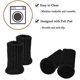 thumbnail image 3 of 24Pcs Chair Leg Socks with Felt Pads, High Elastic Knitted Furniture Booties with Double Layered, Non-Slip Thick Floor Protectors Covers Pads Caps Set, 3 of 5