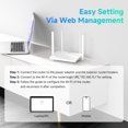 thumbnail image 6 of DBIT AC1200 Dual Band Mesh WiFi Router Long Range Wireless Internet Router with 4 x High-Power FEMs, 6 of 9