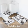 thumbnail image 4 of 4 Pcs Bathroom Sets with Shower Curtain and Rugs, Grey Marble Shower Curtain Sets with Rugs, Modern Abstract Shower Curtain for Grey Bathroom Decor, 4 of 7