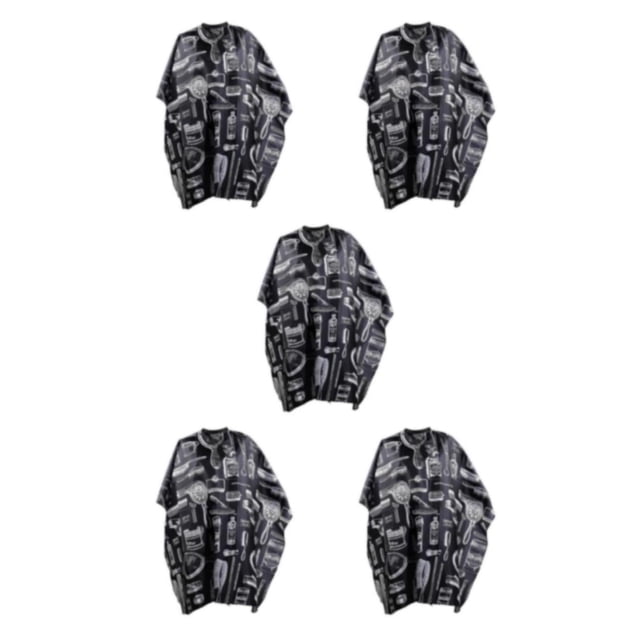 maskred Salon de Coiffure Haut de Gamme Robe Shampooing Cape de Cheveux Apron-39 x 55 Bleu Type D 5Set