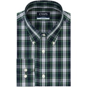 Chaps Mens Dress Shirt Regular Fit Stretch Check