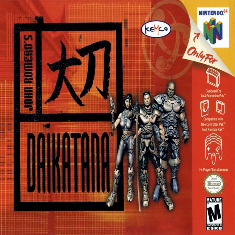 【箱・説明書付き！】大刀 －DAIKATANA－ニンテンドー64レアソフト 箱・説明書付き！】大刀 －DAIKATANA－ニンテンドー64レアソフト