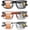 Clear+black+orange, variant on Photochromic Reading Glasses for Men and Women TR90 Sport Reader Anti Glare UV Ray Filter