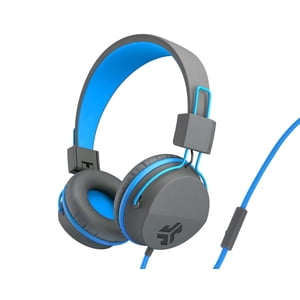 JLab JBuddies Studio On-Ear Kids Headphones, Grey/Blue