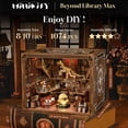 thumbnail image 2 of MiniCity Book Nook Kit DIY, casa en miniatura con luz LED, 2 of 7