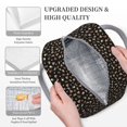 thumbnail image 3 of Easygdp Flower Pattern On Black Bolsa de Almuerzo Insulada Grande, Forro de Aluminio, Diseño Espacioso, a Prueba de Fugas, Ideal para Trabajo, Picnics, Viajes y Actividades al Aire Libre, 3 of 6