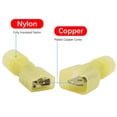 thumbnail image 3 of 50Pcs Insulated 12-10AWG Wire Crimp Terminals Male Female Nylon Spade Connectors, 3 of 9