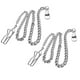 thumbnail image 5 of Collar de Cadena de Mano Giratorio Sunnimix Cadena de Soporte de Reloj de Bolsillo Plata, 5 of 8