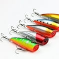 TIHLMK Sales Clearance 5pc 7cm Fishing Topwater Floating Popper Poper