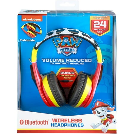 eKids - Paw Patrol Marshall Bluetooth Headphones - red