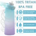 thumbnail image 2 of TRAHOO-Air Scented Up Water Bottle With 14 Flavour Pods For Sports and Travel650ml BPA-Free Tritan 0 Sugar Water Bottle With Straw for Adult and Kids, 2 of 4