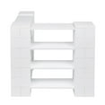 thumbnail image 1 of EverBlock 4 Level Corner Shelving Kit A | For Office, Playroom & Bookshelves | Giant Building Blocks | Easy to Connect & Reuse | Indoor & Outdoor Use | Build Displays & Structures | Light Blue, 1 of 1