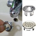 thumbnail image 4 of Cubierta de Desbordamiento de Anillo de de 6 Bañeras Tapa de Lavabo de Repuesto para Anillo de Desbordamiento de Lavabo de Cerámica para Baño, 4 of 5
