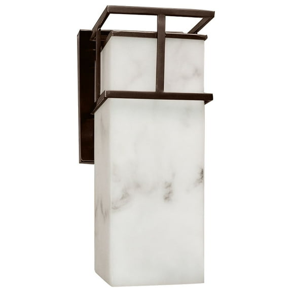 Justice Design Group Fal-8644W Lumenaria 6.5" Structure 1 Light Led Outdoor Wall Sconce -