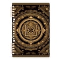 thumbnail image 2 of Traditonal and Mandala Pattern Brown Ring Binder Notebook Journey Note Diary College Ruled Spiral Notebook Study Loose Leaf Paper A5 60 Pages, 2 of 8