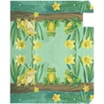 thumbnail image 3 of Cute Frogs and Daffodils Yellow Flowers Magnetic Mailbox Cover MailWraps Garden Yard Home Decor for Outside Standard Size-18"x 20.8"6…, 3 of 5