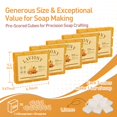 thumbnail image 2 of Base de jabón LAVIONY con miel 2,3 kg, vegana, para derretir y verter, 2 of 7