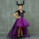thumbnail image 4 of Disfraz de Maléfica para Halloween para niñas, elegante vestido de tutú negro para bautizo, disfraz de reina demonio, bruja, ropa de fiesta de carnaval, 4 of 5