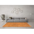 thumbnail image 3 of Ahgly Company Indoor Square Oriental Orange Industrial Area Rugs, 7' Square, 3 of 4