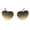 Gold Gradient Brown, variant on Womens Rimless Tie Dye Oceanic Gradient Lens Heart Sunglasses Gold Brown