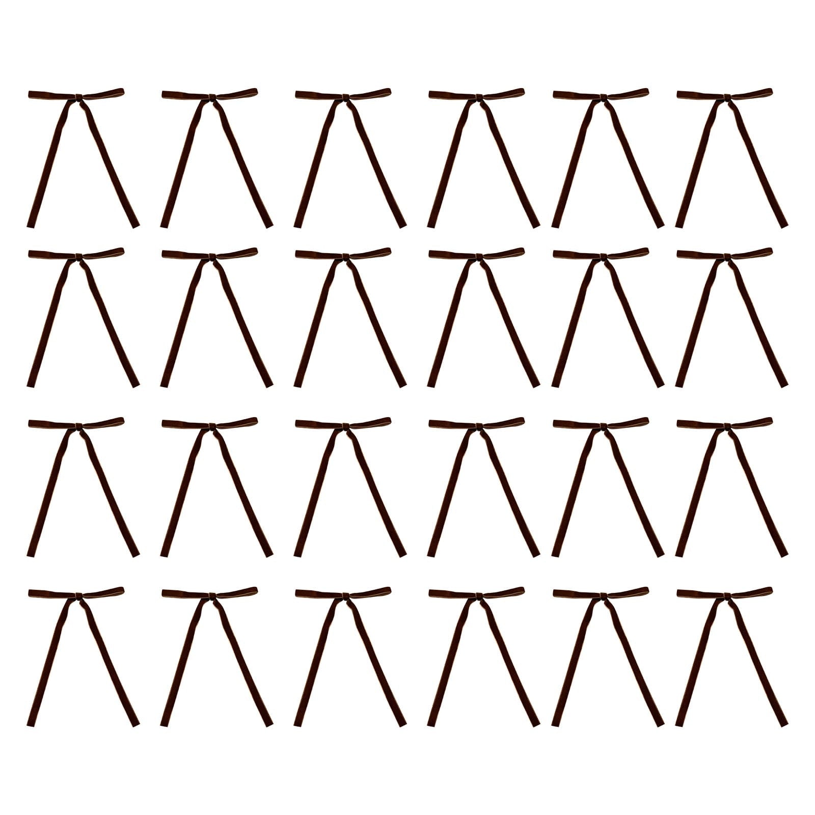 24Pcs Velvet Christmas Tree Bow Decoration