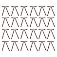 thumbnail image 3 of EWASWON 24 Pack Velvet Christmas Bows, Brown Christmas Tree Bow Decorations for Wreath Garland, Luxury Easy-to-Use Holiday Decor, 3 of 5