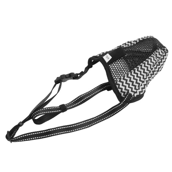 WASHWEPE Dog Muzzle Grey 1Pack Xxl Size Breathable Mesh Design For Medium And Large Sized Dog
