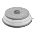 thumbnail image 1 of Tapa antisalpicaduras para microondas con asa, plegable, ventilada y con orificio para gancho, protección contra salpicaduras para platos, cuencos, resistente al calor, sin BPA., 1 of 8