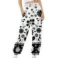Aueoeo Workout Pants Women Speckle Printed Sweatpants High Waisted
