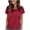 Red-womens tops, variant on ShaoRunShi Womens Short Sleeve Plain Tops Loose Fit Crewneck T-Shirt Summer Basic Tees