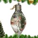 thumbnail image 2 of Adornos de bolas de Navidad Bombilla de luz Bola de Navidad transparente Adorno colgante Suministros de decoración para fiestas Festival Decoración del hogar, 2 of 5