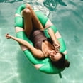 thumbnail image 5 of Big Joe Areca Palm Float No Inflation Needed Novelty Pool Float, Green/Pink Spacer Mesh, Quick Draining Fabric, 5.5 feet Big, 5 of 9