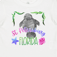 thumbnail image 4 of Inktastic St. Petersburg Florida Cute Swimming Manatee Boys or Girls Baby T-Shirt, 4 of 5