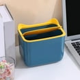thumbnail image 7 of Small Trash Can with Lid, Mini Trash Can for Bathroom, Office and Bedroom, Small Bathroom Garbage Can with Swing Top, Compact Waste Basket for Desk, Dorm & Home, Blue - Xuniizn, 7 of 7