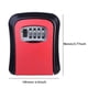 thumbnail image 5 of Contraseña de almacenamiento de llaves Caja de seguridad de montaje en pared Combinación de 4 dígitos para interior Rojo WDOplteas  Para estrenar, 5 of 6