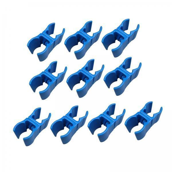 2x10 Uds. Hebilla De Clip Para Asta De Bandera De Entrenamiento De Fútbol Para Entrenamiento De Fútbol De Voleibol Azul