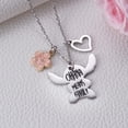 thumbnail image 2 of Collar MIXJOY Ohana Significa Familia Colgante de Plata 3 cm, 2 of 6